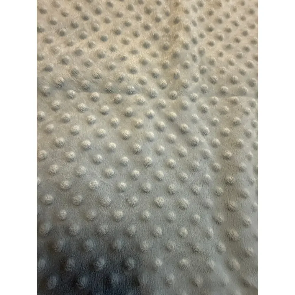 Carters Minky Baby Lovey Blanket Blue Dot Satin Back Security Receiving Blanket